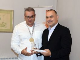Prijam za osvajača svjetskog srebra para atletičara Miljenka Vučića