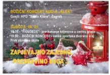 Božićni koncert KUD-a Klek i preskakanje krijesova