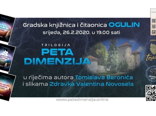 Večer s autorom trilogije “Peta dimenzija” u GKČ Ogulin