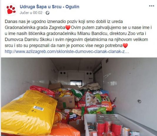 “Šapi u srcu” stigla pomoć, akcija na površinu povukla dublji problem u Ogulinu