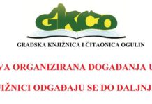 Obavijest o odgodi događanja POU i GKČ Ogulin