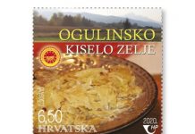 Poštanska marka s Ogulinskim kiselim zeljem