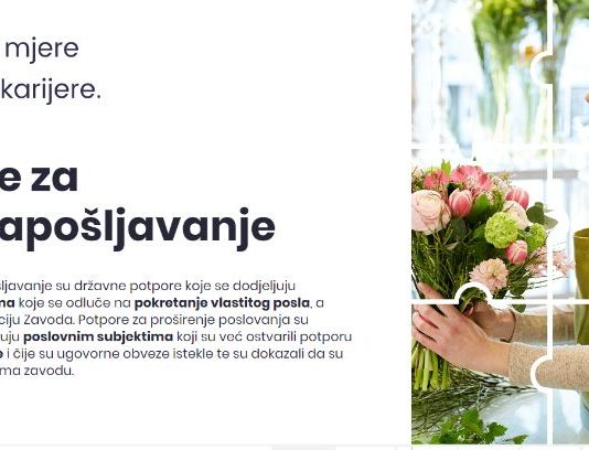 Krenuli poticaji za samozapošljavanje, objavljeni kriteriji za pomoć u poslu