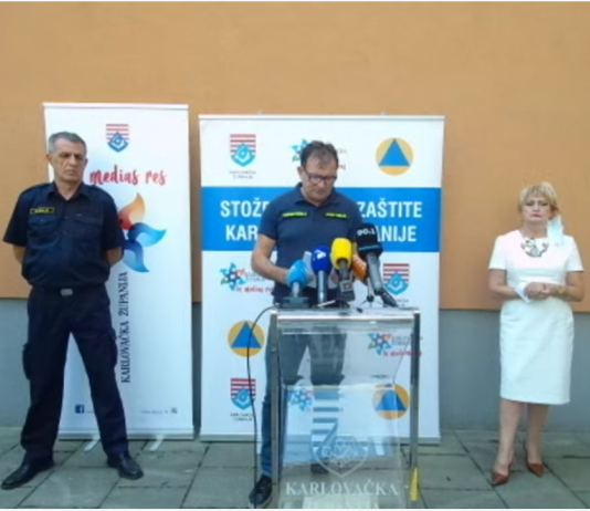 Pratite live prijenos konferencije za medije Stožera CZ Karlovačke županije 15.7.2020.