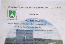 Program za Dan sjećanja na žrtvu Saborskog