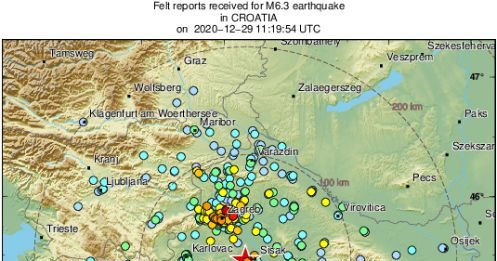 Novi potres pogodio Petrinju. Tresao se i Ogulin