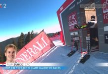 Zubčić drugi nakon prve vožnje veleslaloma u Banskom