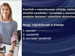 Kako će ubuduće napredovati učitelji i nastavnici