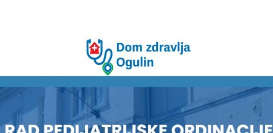 Rad pedijatrijske ordinacije u Domu zdravlja Ogulin