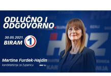 Martina Furdek-Hajdin: Pozivam Vas na zajedništvo koje će omogućiti nastavak rada i stvaranja uvjeta za jedno razvijeno društvo, društvo znanja, vještina, za optimistično i motivirajuće društvo, za ravnomjerno razvijenu županiju.