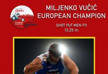 Miljenko Vučić europski prvak u bacanju kugle