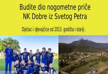 Budite dio nogometne priče NK Dobra iz Svetog Petra