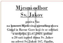 Koncert na Sv. Jakovu povodom blagdana sv. Jakova
