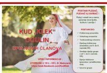 KUD Klek vrši upis novih članova
