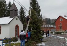 Mještani mjesnog odbora Ribarići okitili bor