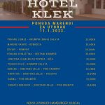 Hotel Klek dnevni meni 11.1