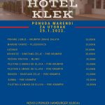 Hotel Klek dnevni meni 25.1