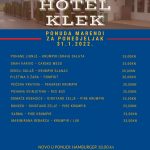 Hotel Klek dnevni meni 31.1