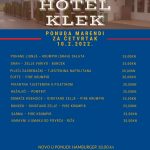 Hotel Klek dnevni meni 10.2