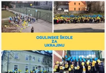 I ogulinske škole sudjelovale u slanju podrške Ukrajini koja se odvijala diljem Karlovačke županije