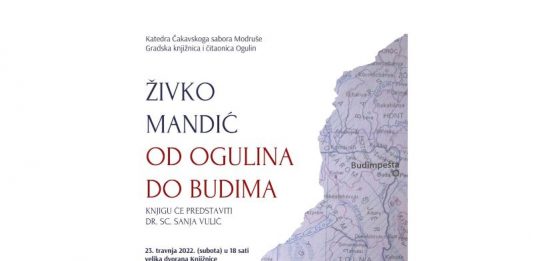 Promocija knjige Živka Mandića “Od Ogulina do Budima”