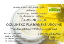 Pokazna radionica izrade tinktura u Gradskoj knjižnici Ogulin