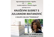 Književni susret s Julijanom Matanović u Ogulinu