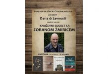 Književni susret sa Zoranom Žmirićem povodom Dana državnosti