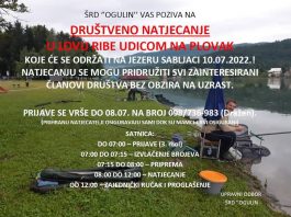 Društveno natjecanje na jezeru Sabljaci