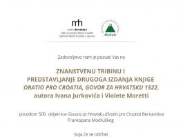 500. godina “Govora za Hrvatsku”