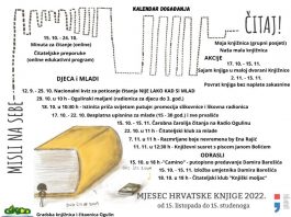 Ususret Mjesecu hrvatske knjige Gradska knjižnica i čitaonica Ogulin organizira mnoštvo događanja