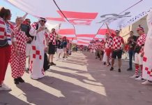 Hrvatski navijači spremni za današnju utakmicu Hrvatske i Maroka