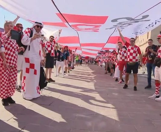 Hrvatski navijači spremni za današnju utakmicu Hrvatske i Maroka
