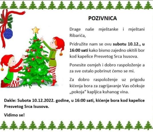 MO Ribarići poziva na kićenje bora i druženje