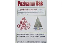 Tradicionalni Božićni koncert učenika Osnovne glazbene škole Ogulin
