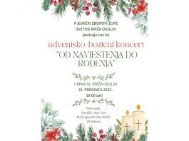 Adventsko-božićni koncert pjevačkih zborova Župe Svetog Križa Ogulin 21.12.2022.g