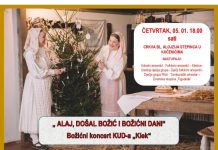 Koncert KUD-a Klek u četvrtak, 05. siječnja u crkvi bl. Alojzija Stepinca u Kučinićima