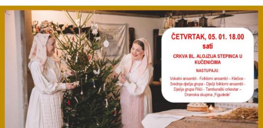 Koncert KUD-a Klek u četvrtak, 05. siječnja u crkvi bl. Alojzija Stepinca u Kučinićima