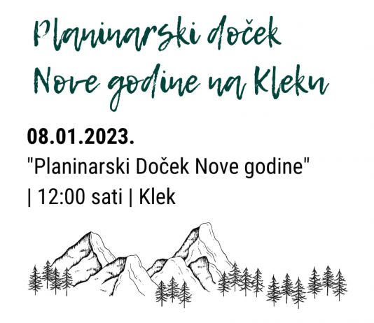 Planinarski doček Nove godine u organizaciji HPD Ogulin