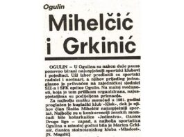 Utorkom iz arhive Zavičajnog muzeja Ogulin – Tko su sportaši godine 1981.?