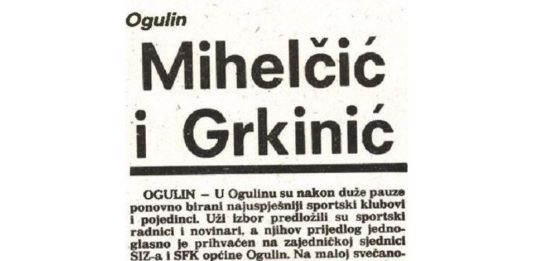 Utorkom iz arhive Zavičajnog muzeja Ogulin – Tko su sportaši godine 1981.?