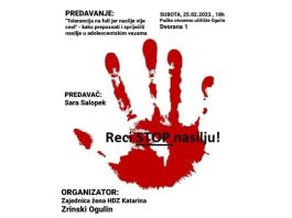 Zajednica žena HDZ-a organizira predavanje o nasilju u adolescentskim vezama