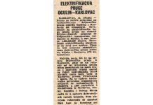 Utorkom iz arhive Zavičajnog muzeja Ogulin – elektrifikacija željezničke pruge Karlovac – Ogulin