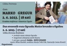 Književni susret s Markom Gregurom i Dan otvorenih vrata Matice Ogulin