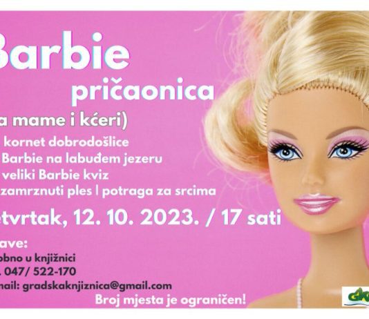 Barbie pričaonica za mame i kćeri u Gradskoj knjižnici i čitaonici Ogulin