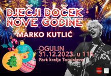 Dječji doček Nove godine u Ogulinu uz Marka Kutlića