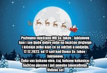 MO Sveti Jakov poziva sve nakićenje jelke ispred Doma Sv. Jakov