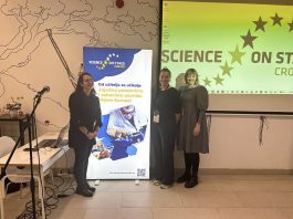 Nastavnice Prve osnovne škole Ogulin na festivalu Science on Stage s projektom Ogulin – grad bajke i STEM-a