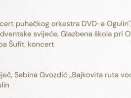 Bajkoviti advent se nastavlja uz koncert Puhačkog orkestra Ogulin i Klape Šufit