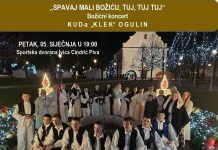 Veliki božićni koncert KUD-a “Klek” – “SPAVAJ MALI BOŽIĆU, TUJ, TUJ, TUJ”